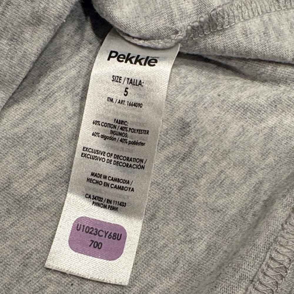 Classic Gray Kids' Button Tee - Picture 4 of 6